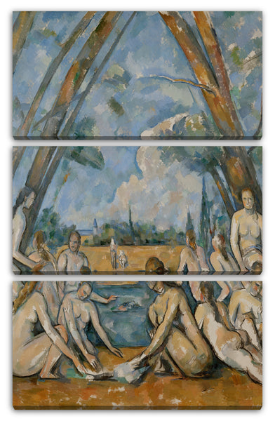 Leinwandbild Paul Cézanne - Die großen Badenden (1898-1905)