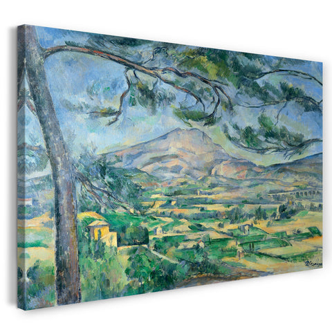 Leinwandbild Paul Cézanne - Mont Sainte-Victoire (ca.1887)