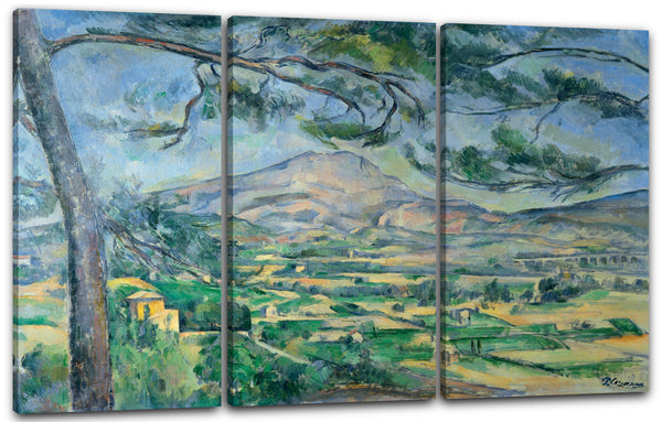 Leinwandbild Paul Cézanne - Mont Sainte-Victoire (ca.1887)