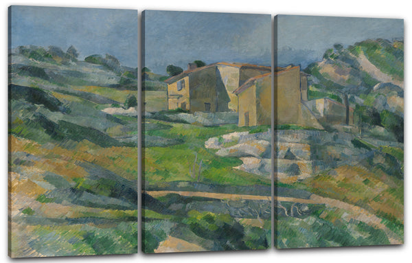 Leinwandbild Paul Cézanne - Das Riaux-Tal nahe l'Estaque (1883)