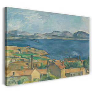 Leinwandbild Paul Cézanne - Die Bucht von Marseilles, Blick von L'Estaque (1885)