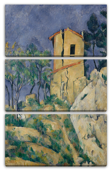 Leinwandbild Paul Cézanne - Das Haus mit geborstenen Wänden (18921894)
