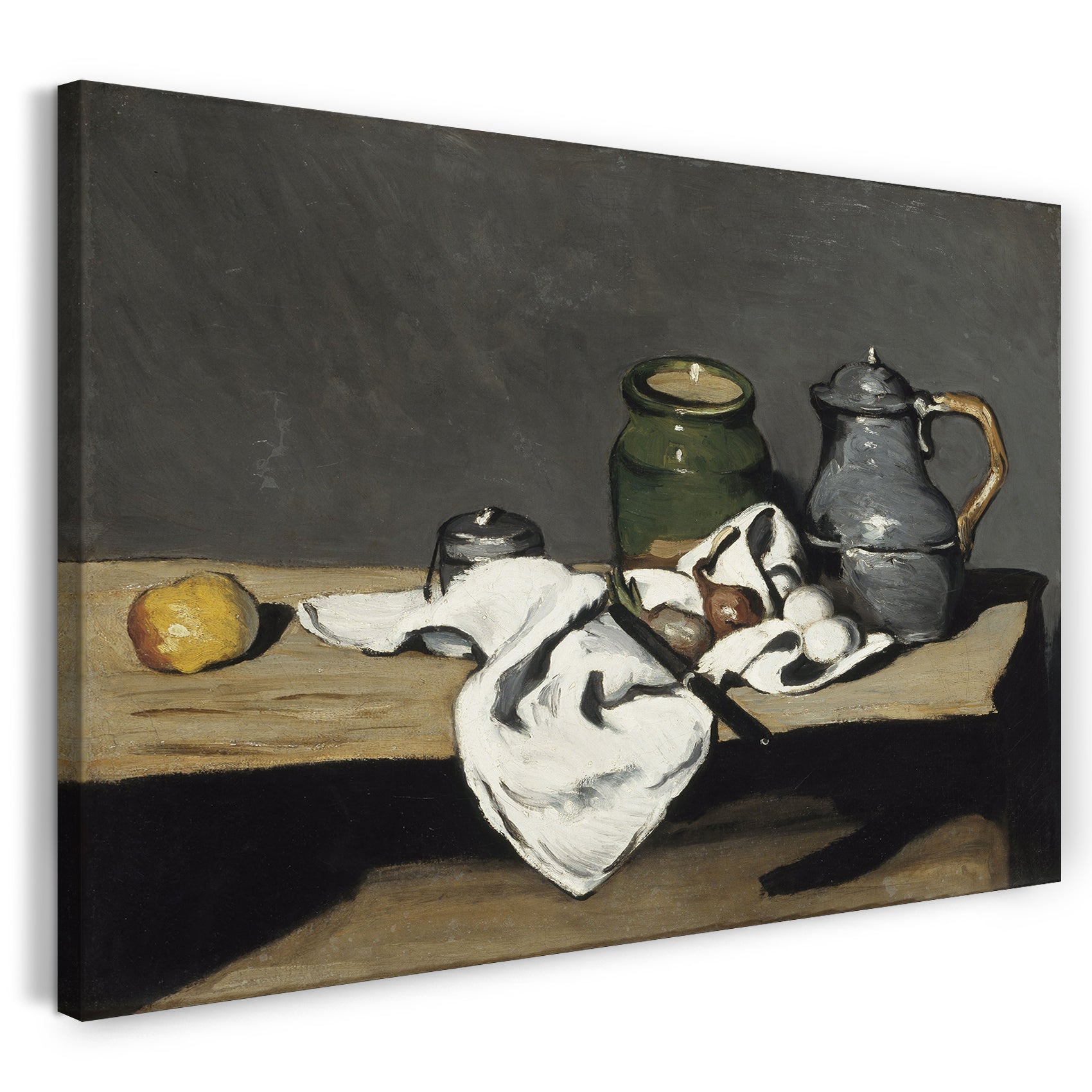 Leinwandbild Paul Cézanne - Stillleben mit offener Schublade (1867-1869)