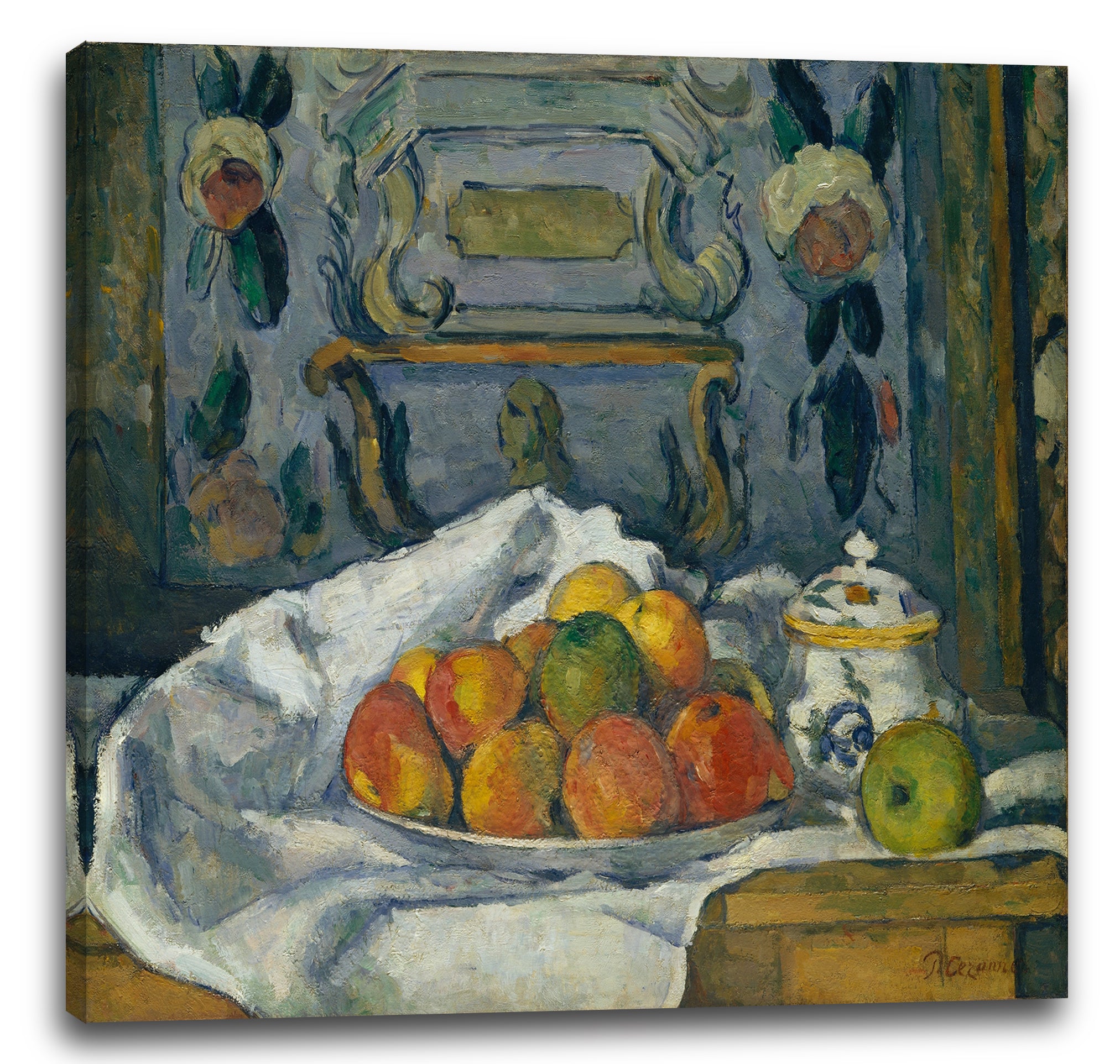 Leinwandbild Paul Cézanne - Apfelteller (1876-1877)