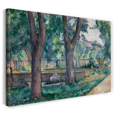 Leinwandbild Paul Cézanne - Das Becken beim Jas de Bouffan (späte 1880er)