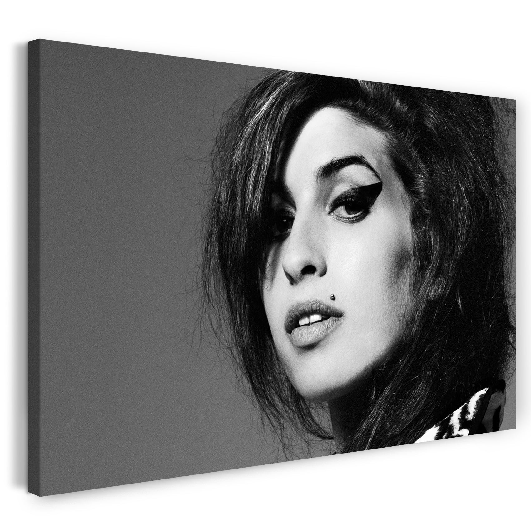 Leinwandbild Amy Winehouse Nahaufnahme Gesicht linke Seite
