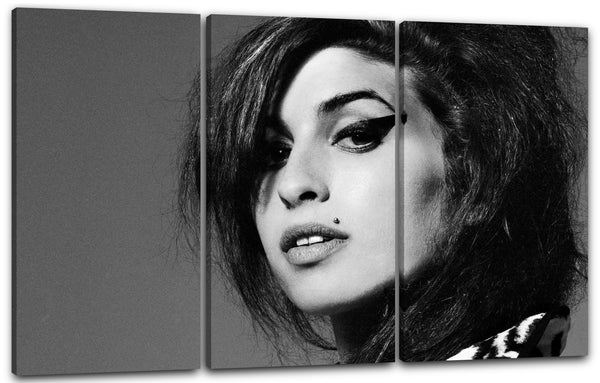 Leinwandbild Amy Winehouse Nahaufnahme Gesicht linke Seite