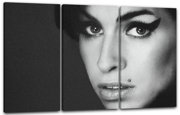 Leinwandbild Amy Winehouse Nahaufnahme Gesicht von vorne sexy Blick