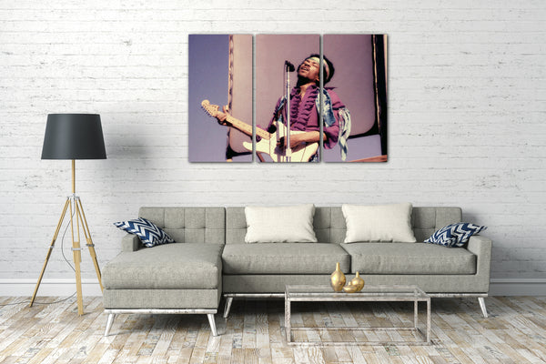 Leinwandbild Jimi Hendrix vintage retro Rock-Star Legende Musiker Band