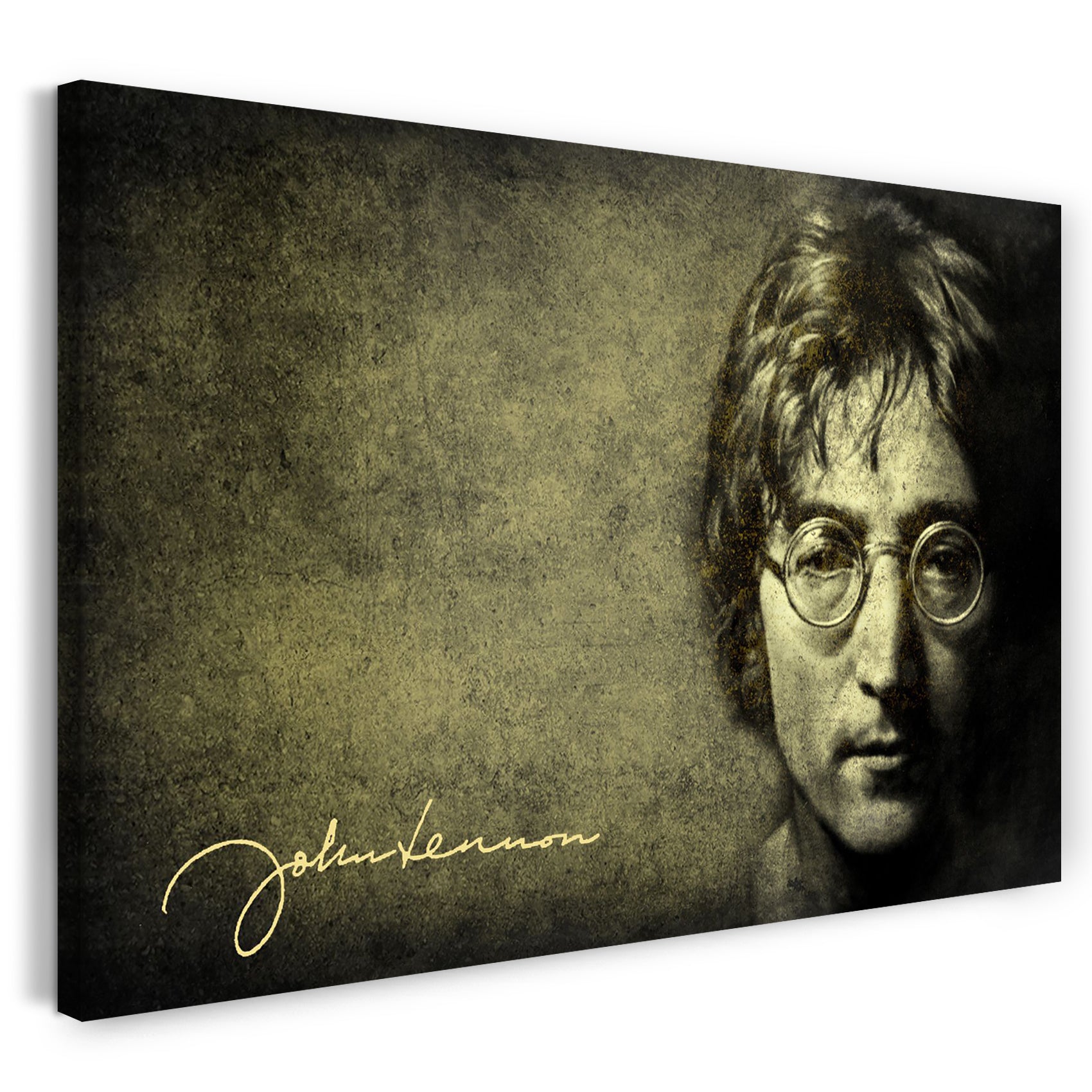 Leinwandbild John Lennon vintage Portrait retro Legende Rock-Star The Beatles