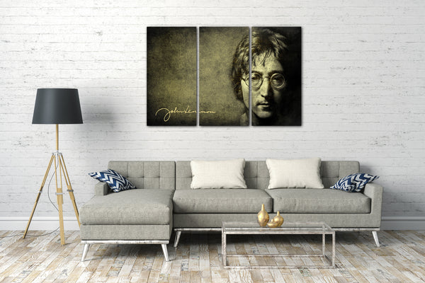 Leinwandbild John Lennon vintage Portrait retro Legende Rock-Star The Beatles
