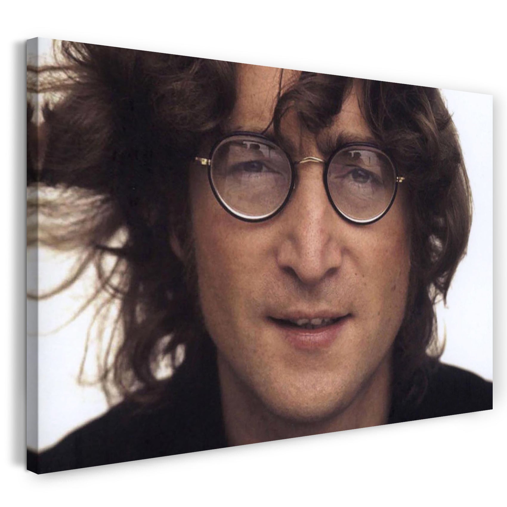Leinwandbild John Lennon Kult-Portrait retro vintage 60er 70er flower-power