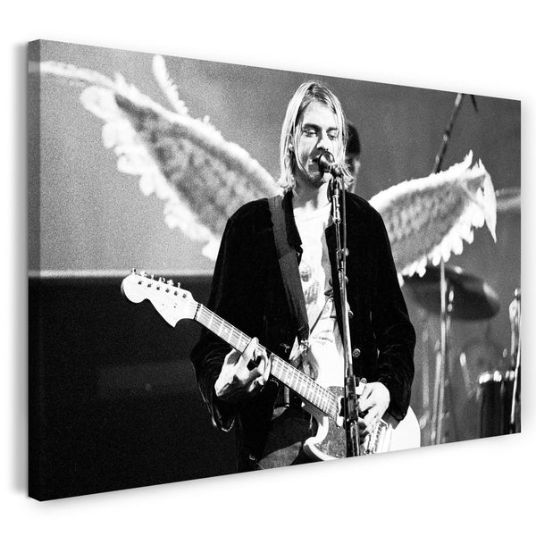 Leinwandbild Kurt Cobain Konzert Nirvana like an Angel Grunge-Legende