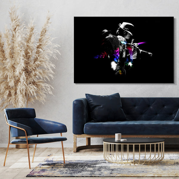 Leinwandbild Michael Jackson Pop-Legende Kult-Grafik Musik-Star King