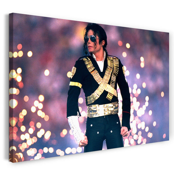 Leinwandbild Michael Jackson Mega-Show Konzert on stage King of Pop