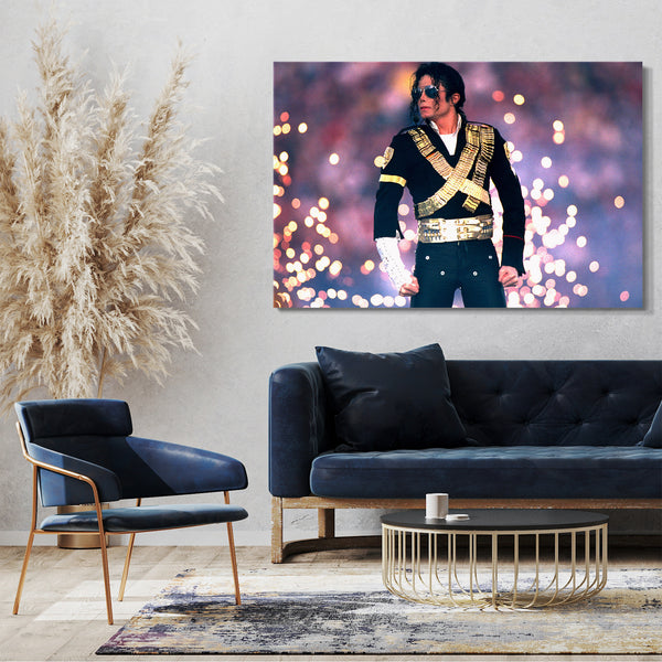 Leinwandbild Michael Jackson Mega-Show Konzert on stage King of Pop