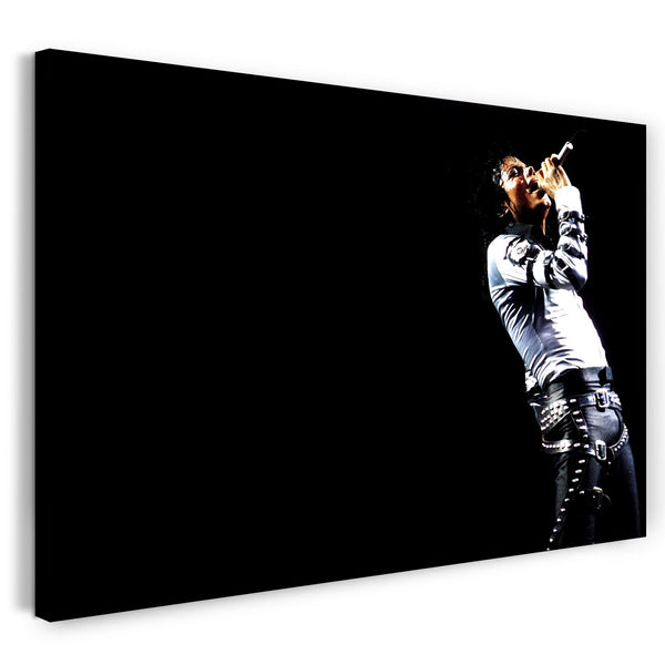 Leinwandbild Michael Jackson Kult-Foto on stage Performance King of Pop