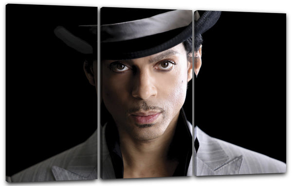 Leinwandbild Prince cool mit Hut und Sakko Legends never die