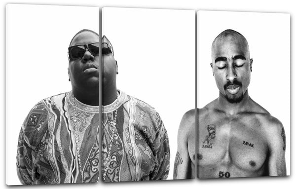 Leinwandbild Tupac 2Pac Shakur mit Notorious B.I.G. Biggie Smalls