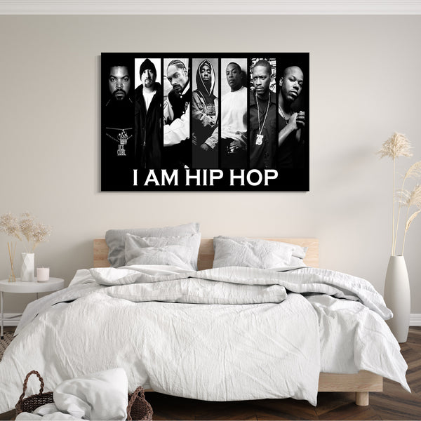 Leinwandbild Hip Hop Legends Kollage Tupac 2Pac Shakur, Ice Cube, Snoop Dogg, Dr. Dre