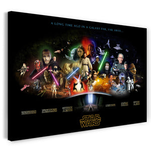 Leinwandbild Star Wars Kollage Filmposter