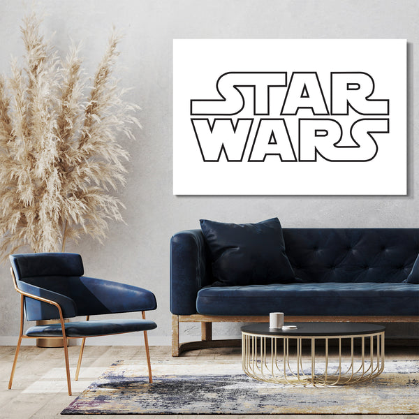 Leinwandbild Star Wars Titelschrift Logo