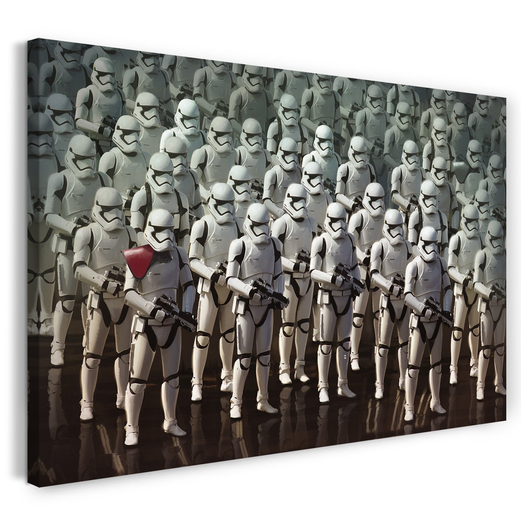 Leinwandbild Star Wars Stormtrooper Hundertschaft mit Gewehren