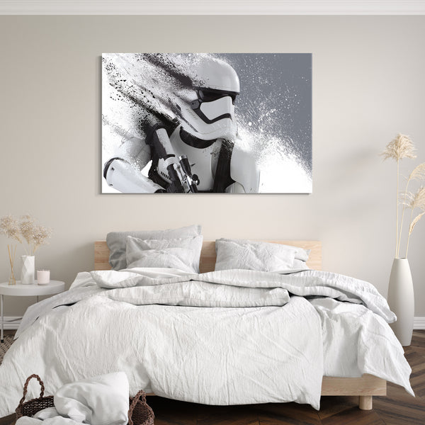 Leinwandbild Star Wars Stormtrooper mit Gewehr