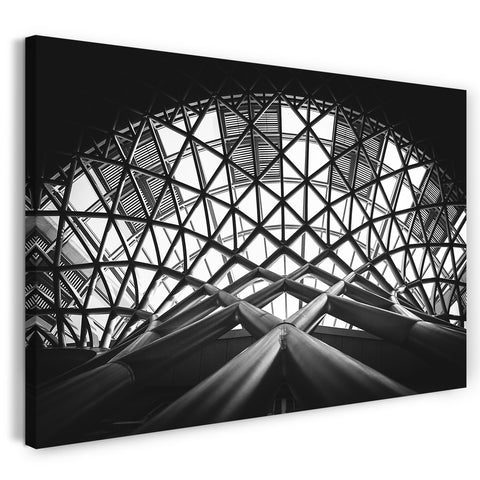 Leinwandbild Abstrakt Architektur mit Lichtformation