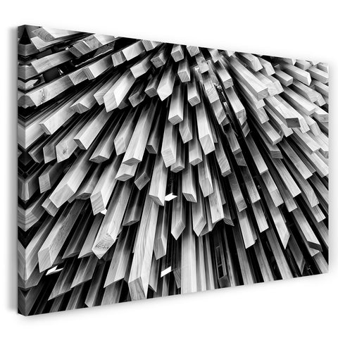 Leinwandbild Abstrakte Architektur Kegelformation
