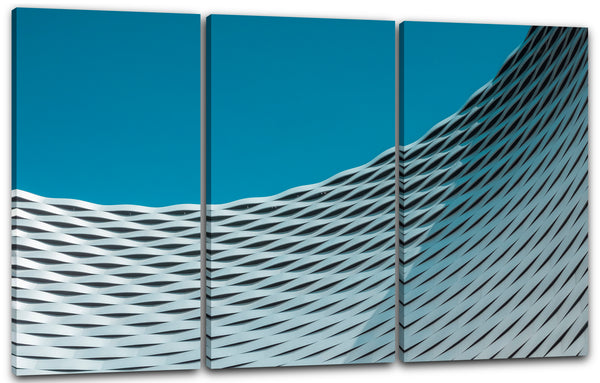 Leinwandbild Moderne Architektur Mauer mit Wölbung Struktur