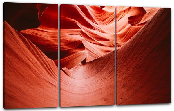Leinwandbild Stein- und Bergformation abstrakt