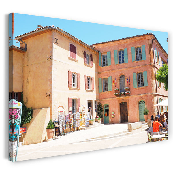 Leinwandbild schönes Haus mit Mittelmeer-Flair