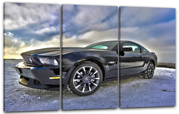 Leinwandbild Autobilder Ford Mustang von vorne links seitlich
