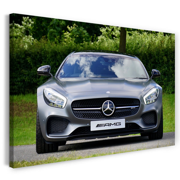 Leinwandbild Autobilder Sportwagen Vorderaufnahme gerade