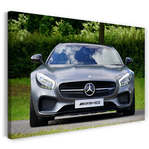 Leinwandbild Autobilder Sportwagen Vorderaufnahme gerade