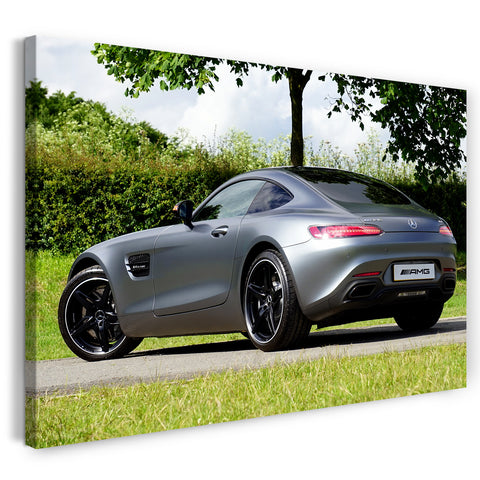 Leinwandbild Autobilder Sportwagen Coupe, schräg von hinten