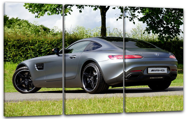 Leinwandbild Autobilder Sportwagen Coupe, schräg von hinten