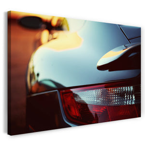 Leinwandbild Autobilder Porsche Nahaufnahme Heck links