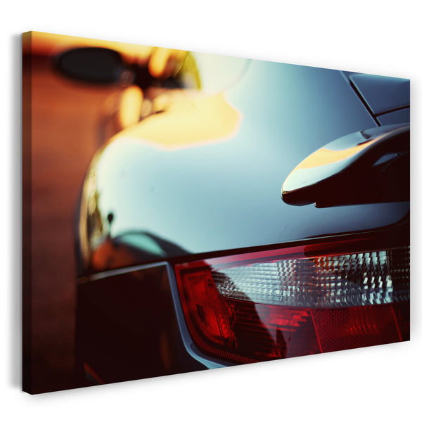 Leinwandbild Autobilder Porsche Nahaufnahme Heck links
