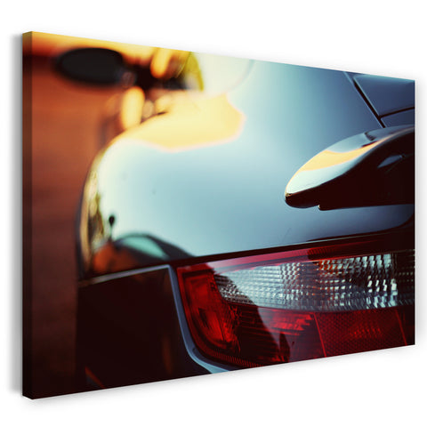 Leinwandbild Autobilder Porsche Nahaufnahme Heck links