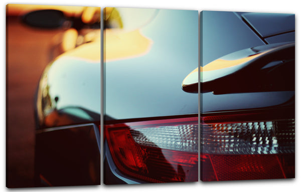 Leinwandbild Autobilder Porsche Nahaufnahme Heck links