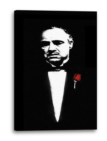 Leinwandbild Der Pate Don Vito Corleone Marlon Brando künstlerisch nachbearbeitet