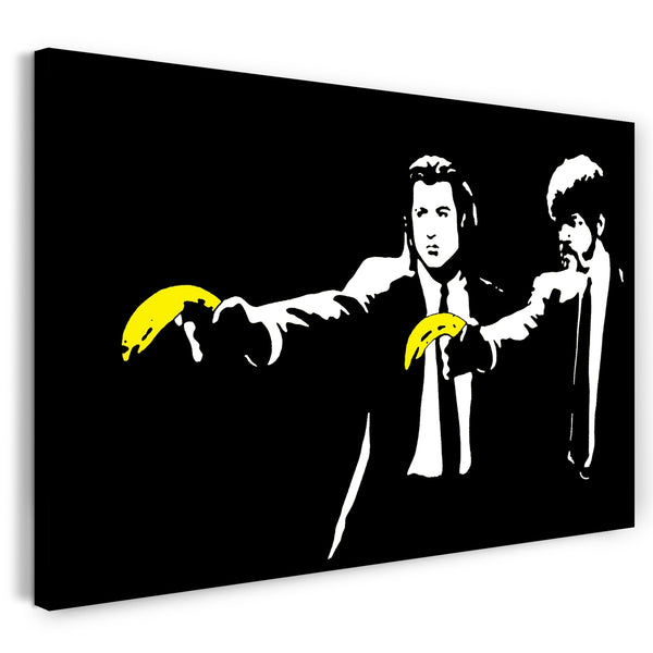 Leinwandbild Filmplakat Filmmotiv Pulp Fiction John Travolta Samuel Jackson Banane