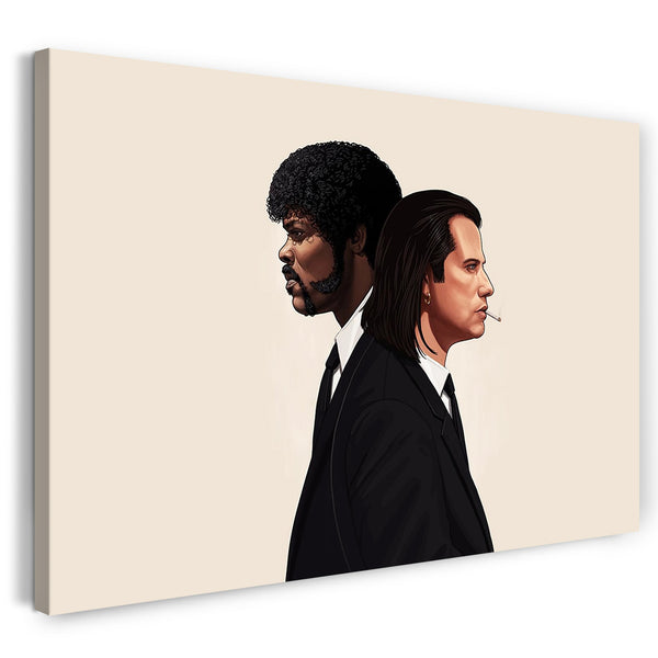 Leinwandbild Filmplakat Filmmotiv Pulp Fiction John Travolta Samuel L. Jackson