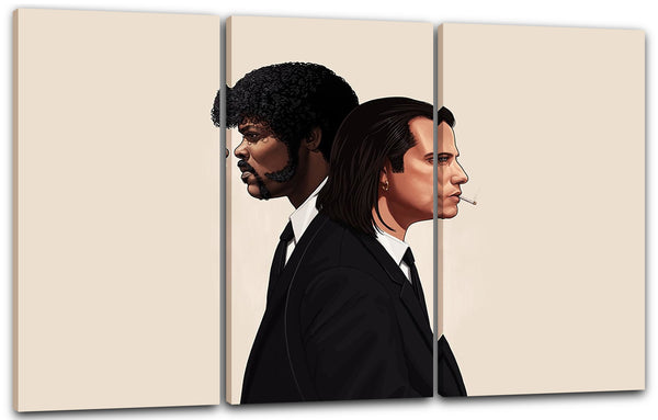 Leinwandbild Filmplakat Filmmotiv Pulp Fiction John Travolta Samuel L. Jackson