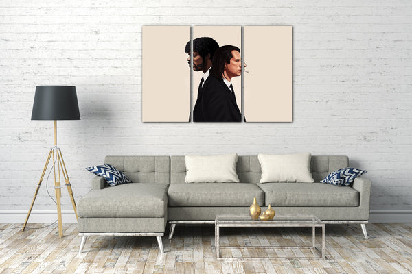 Leinwandbild Filmplakat Filmmotiv Pulp Fiction John Travolta Samuel L. Jackson
