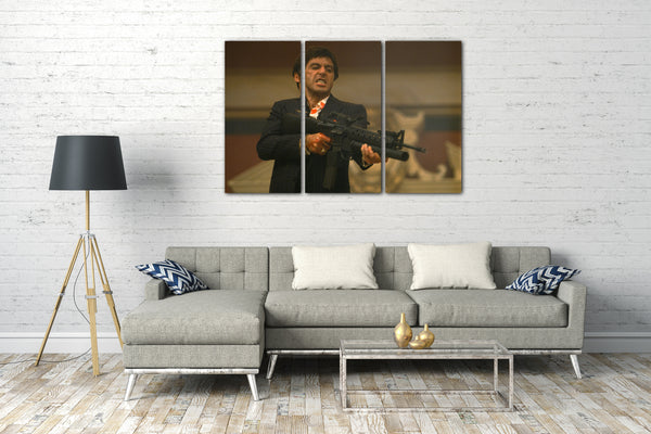 Leinwandbild Scarface Tony Montana (farbig)