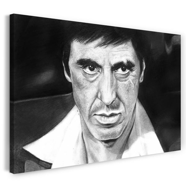 Leinwandbild Filmplakat Filmmotiv Scarface Tony Montana künstlerisch nachbearbeitet