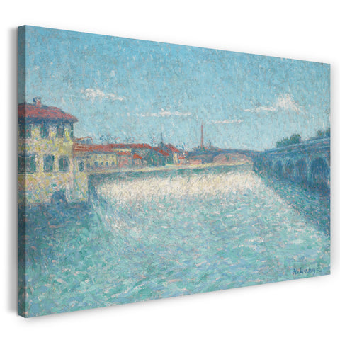 Leinwandbild Achille Laugé - Le Pont De Halage De Tounis À Toulouse
